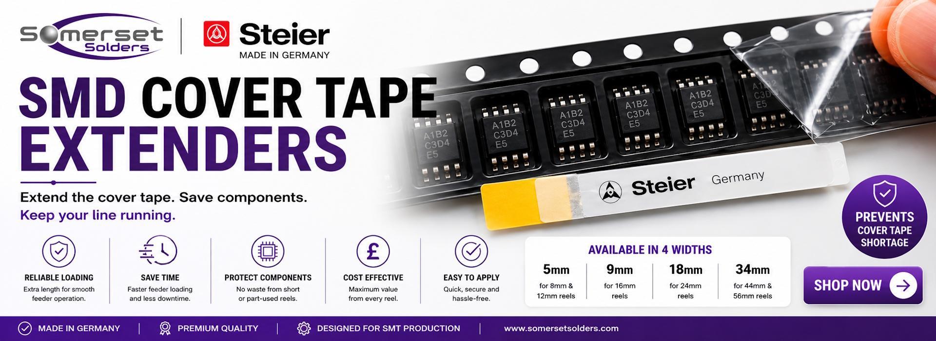 Steier Cover Tape Extenders From Somerset Solders