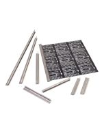Titanium wave solder strips for applying along the PCB edge to prevent bowing. through the wave solder machine.