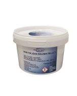 60/40 tin-lead solder pellets in 1 kg tubs. Great for solder pot filling for non-RoHS soldering. A very competitive price from Somderset Solders.