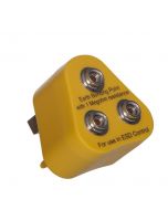 An earth bonding plug with all the connector sockets being 10mm studs for grounding cord connections.