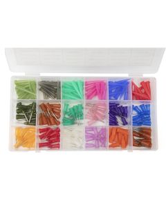 A box of 170 dispensing needles in various gauges and 10 syringe tip caps