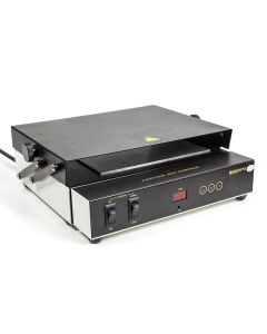The clever 870 pre-heater. The hinge method lowed to then be used as a hot plate or small enclosed oven plate