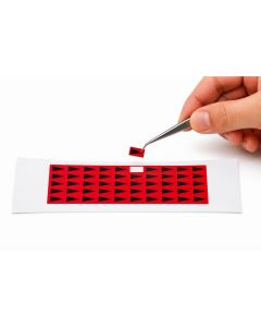 Red inspection self-adhesive arrows for PCB inspection. Clearly highlights areas of concern.
