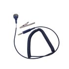 Standard ESD Coiled Cord 10mm snap to 4mm jack plug