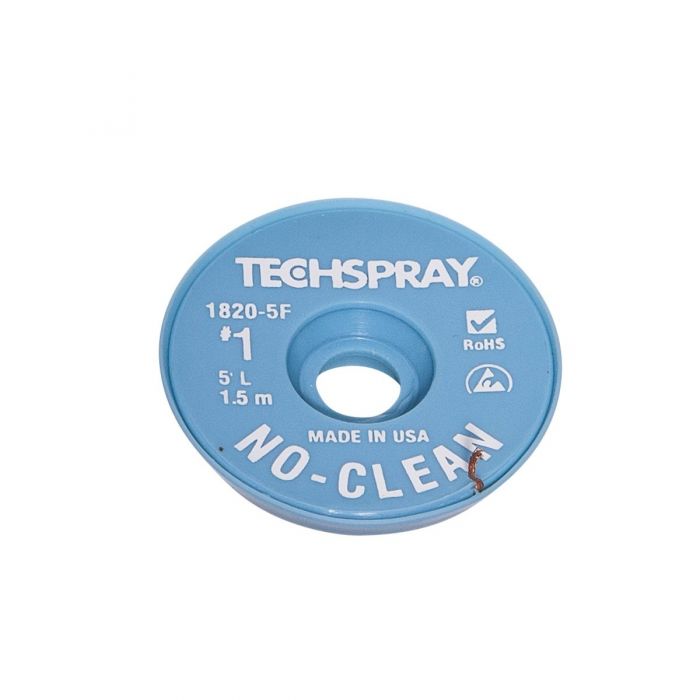 The Techspray 0.9mm no clean de-solder braid