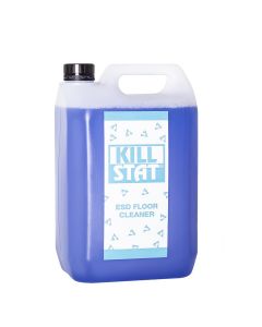 Use the Killstat ESD floor cleaner to remove dirt and grime and to help maintain a static dissipative floor.