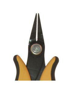 This shows the serrated jaws of the PN2001 Piergicomi pliers.