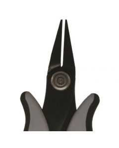A short-nosed smooth-jawed plier for use in an EPA where static is controlled. 