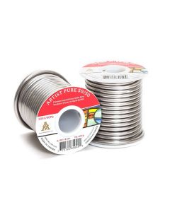 The AIM Artist Pure 50% Tin 50% Lead solder wire for stained glass work