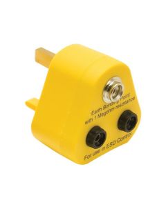Earth Bonding plug with 10mm stud and banana sockets