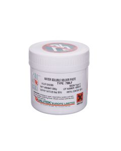 The 798LF Water Soluble Solder Paste gives excellent solder joint results and once cleaned with DI water the joints are bright and shiny.