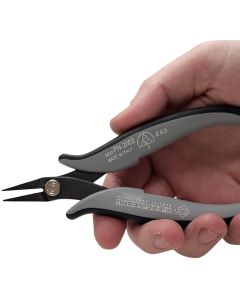 For an ESD dissipative short-nosed plier, the PN2002D from Piergiacomi is the one to choose.