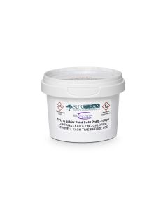 A tin-lead powder in zinc chloride flux for soldering to many types of metals.