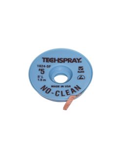 The Techspray 1824-5F 3.30mm no clean braid on a 1.5metre bobbin