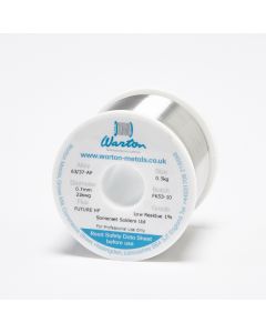 A eutectic 63/37 tin-lead solder wire from Warton Metals