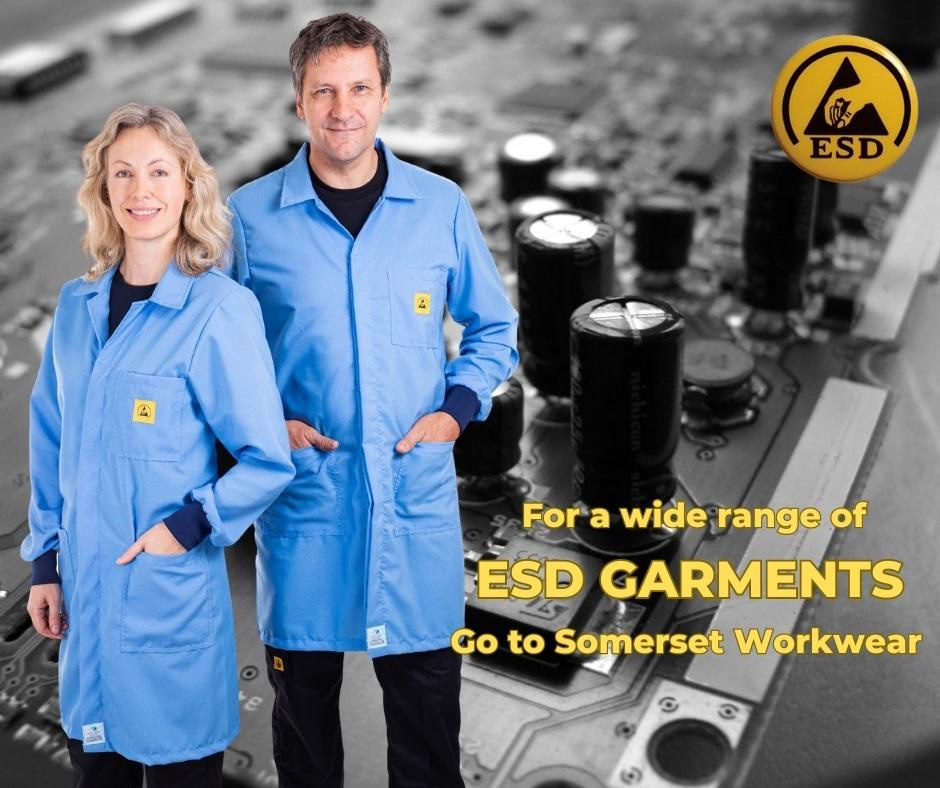 For the best selection of ESD Workwear, go to Somerset Workwear