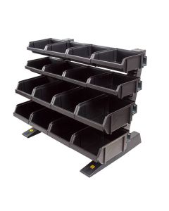 ESD Picking bin bench stand with 16 bins